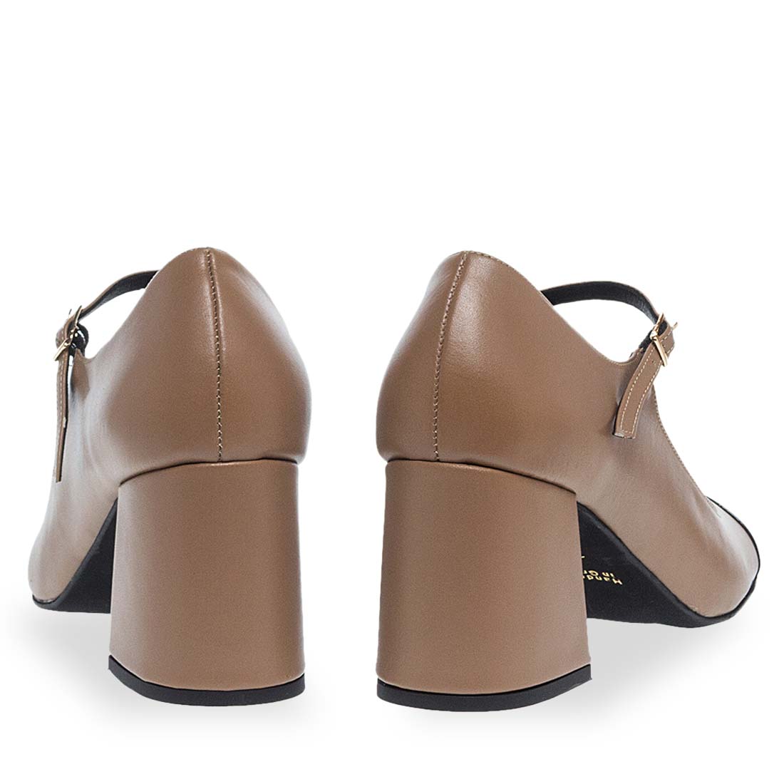 Women's Leather Mary Jane Shoes Maison Minrelle 13230009 - ΠΟΥΡΟ